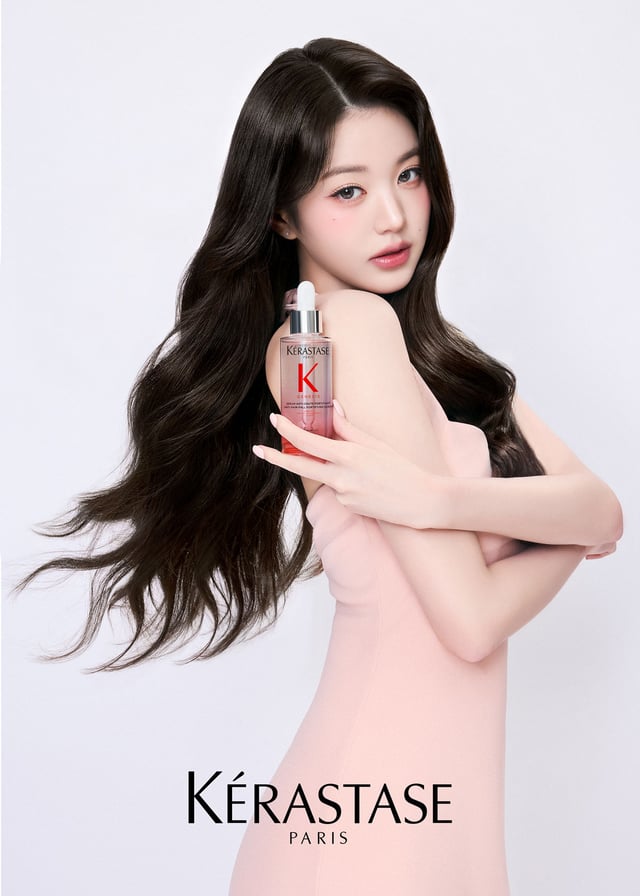 케라스타즈의 '제네시스' 캠페인 화보 촬영 속 아이브 장원영 / 사진 제공 = 케라스타즈