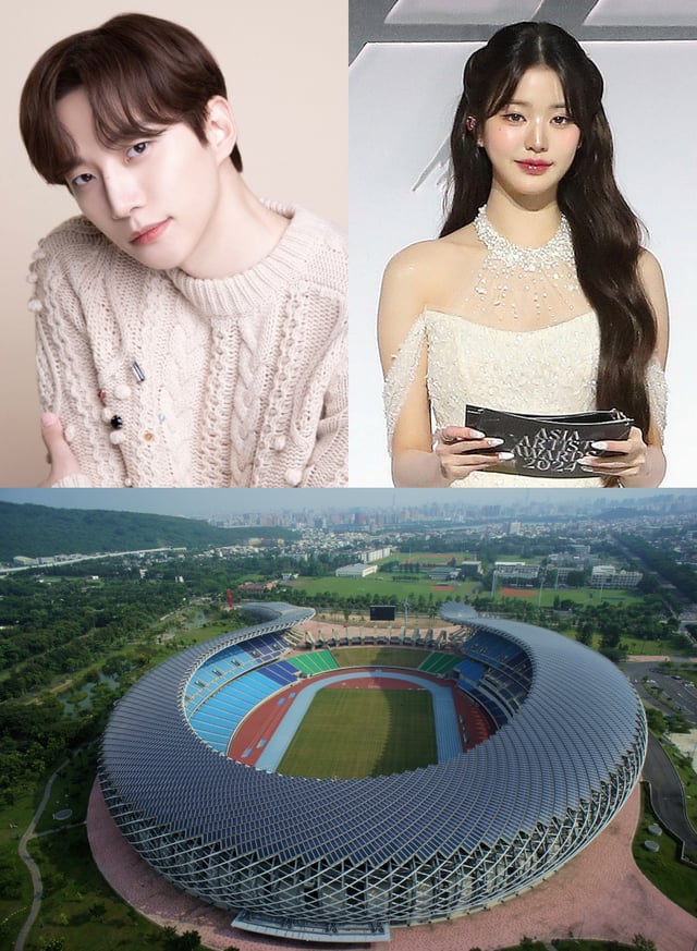  '10주년 AAA 2025' MC 이준호 장원영, 가오슝 내셔널 스타디움 전경 / 사진제공=AAA 조직위원회, 가오슝 내셔널 스타디움