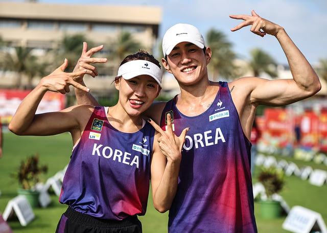대한민국 근대5종 대표팀 성승민(왼쪽)과 서창완. /사진=대한근대5종연맹 제공
