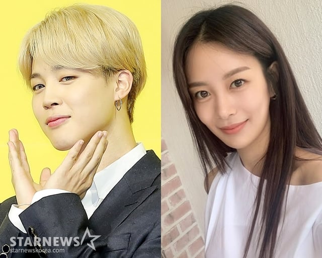 방탄소년단 지민, 송다은 /사진=스타뉴스, 송다은 SNS