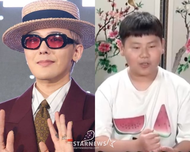가수 지드래곤(왼쪽), 지드래곤의 샤라웃을 받은 초등학생 /사진=스타뉴스, KBS Joy 방송화면