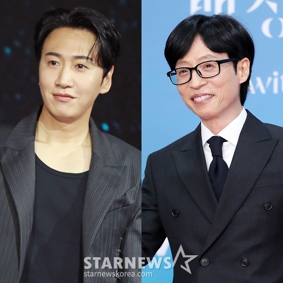이광수(왼쪽)와 유재석 /사진=스타뉴스