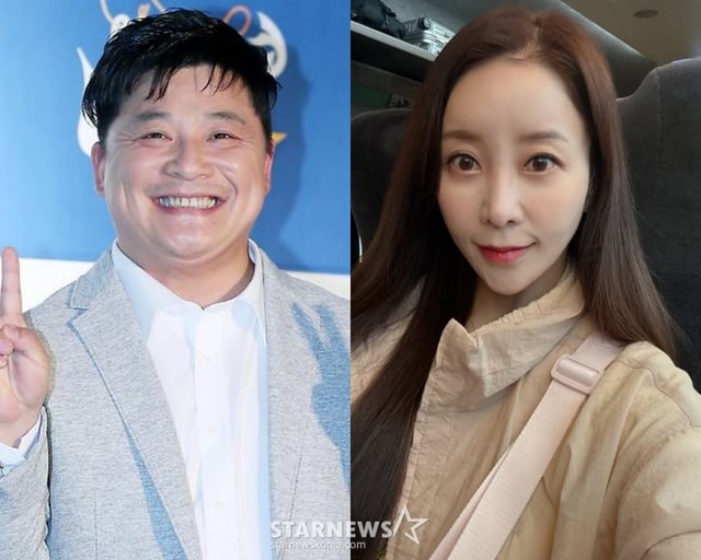 코미디언 윤정수(왼쪽), 원자현 /사진=스타뉴스, 원자현 SNS