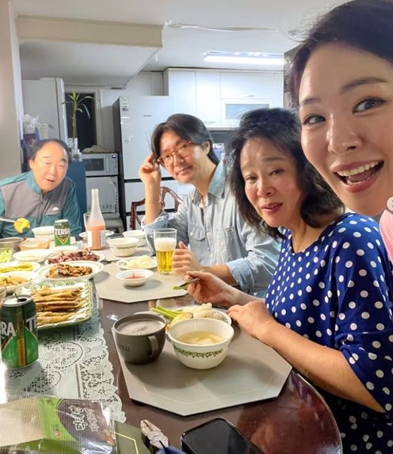 장광(왼쪽), 김태현, 전성애, 미자/사진=미자 인스타그램