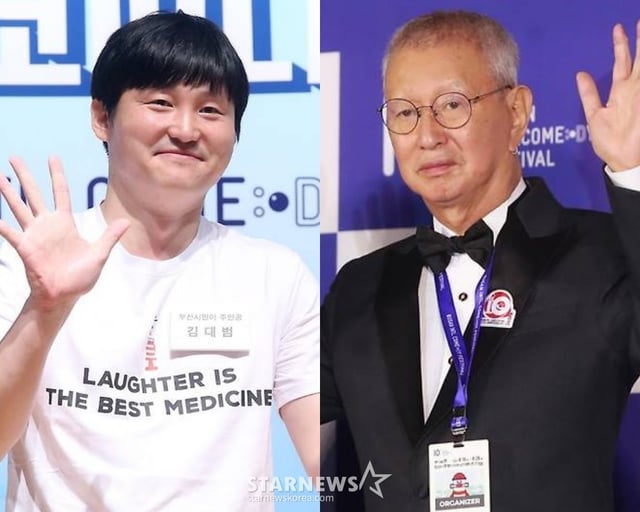 개그맨 김대범(왼쪽), 전유성 /사진=스타뉴스