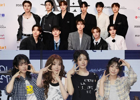 (위쪽부터) 더보이즈, QWER/사진=스타뉴스