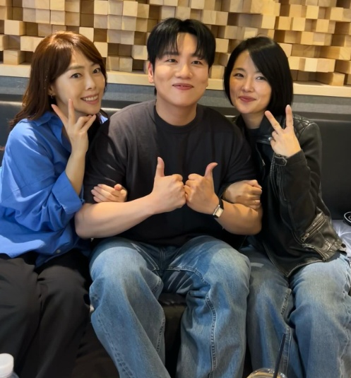 (왼쪽부터) 故이민, 한해, 크리스탈 /사진=한해 SNS