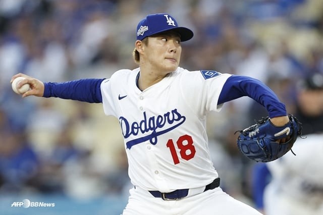 2일 신시내티전에 선발 등판한 야마모토. /AFPBBNews=뉴스1