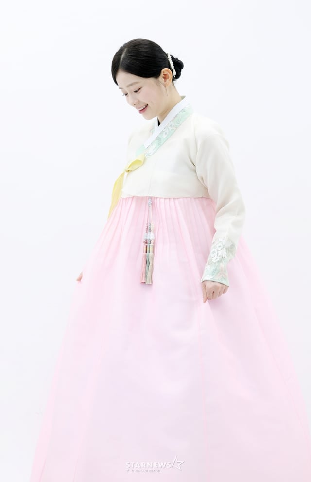 채서안 한복 내방 인터뷰 /사진=김휘선 기자 hwijpg@