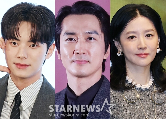 이채민, 송승헌, 이영애(왼쪽부터) /사진=스타뉴스