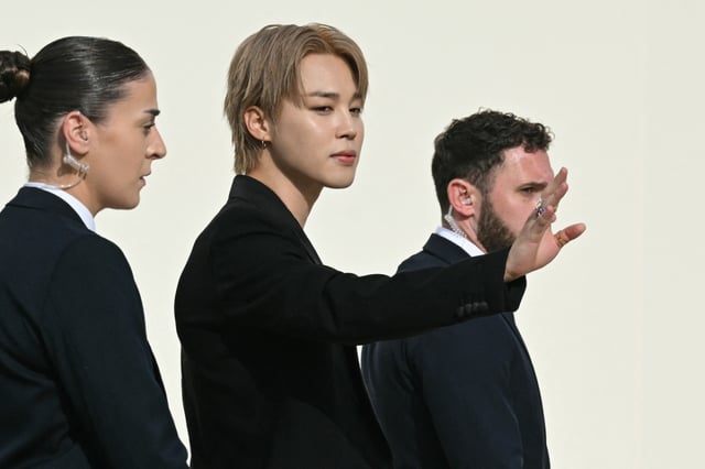 파리패션위크에 참석한 방탄소년단 지민(BTS JIMIN) /AFPBBNews=뉴스1=스타뉴스