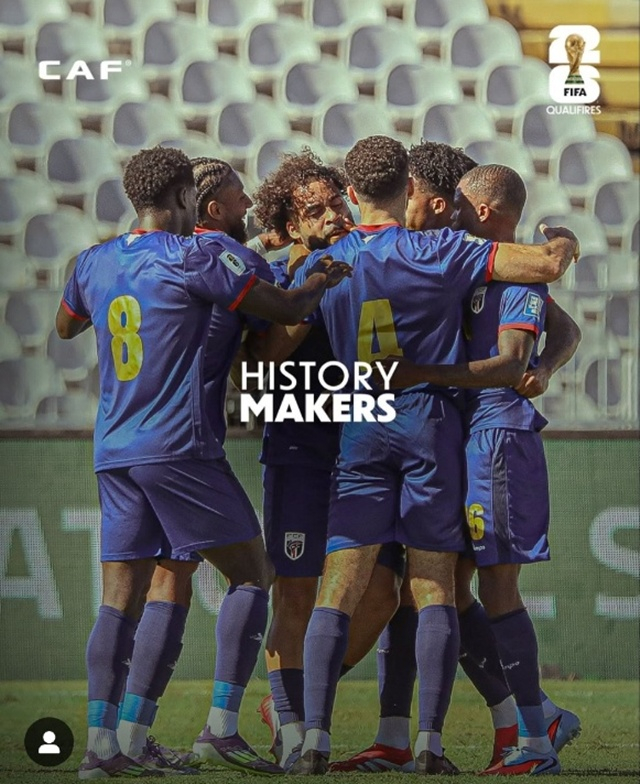 카보베르데 선수단. /사진=아프리카 축구연맹 SNS