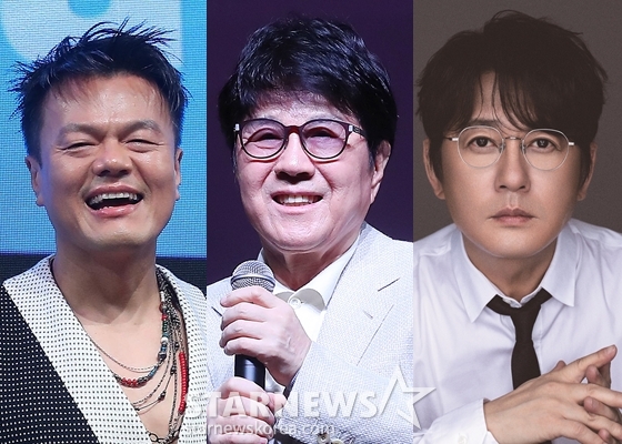 박진영, 조용필, 신승훈(왼쪽부터) /사진=스타뉴스, 도로시컴퍼니 