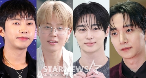 임영웅, 지민, 변우석, 이준호 / 사진=스타뉴스