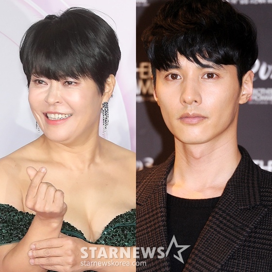 조혜련(왼쪽)과 원빈 /사진=스타뉴스