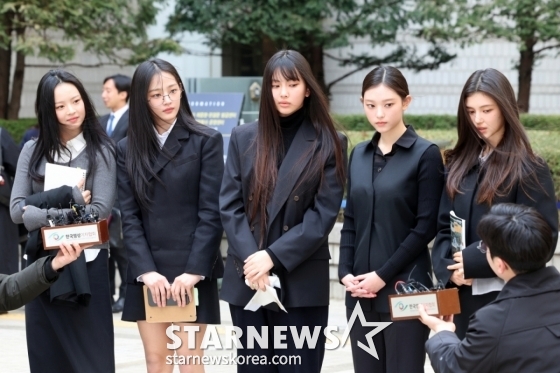 걸그룹 뉴진스(왼쪽부터 하니, 민지, 혜인, 해린, 다니엘)  /사진=(서울=뉴스1) 황기선 기자