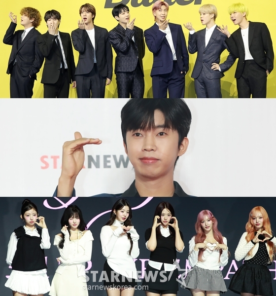 방탄소년단, 임영웅, 아이브(위부터) /사진=스타뉴스