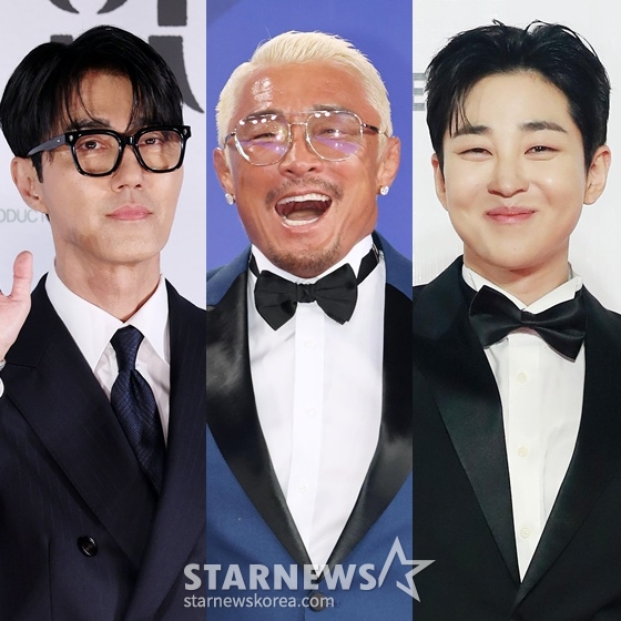 차승원(왼쪽)과 추성훈. 딘딘 /사진=스타뉴스