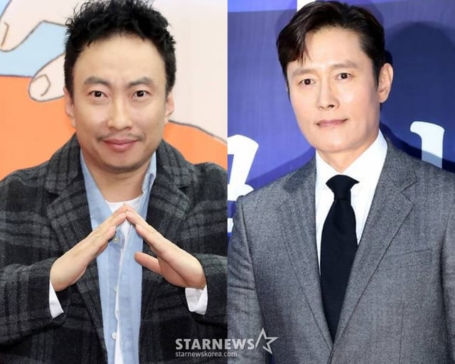 코미디언 박명수(왼쪽), 배우 이병헌 /사진=스타뉴스