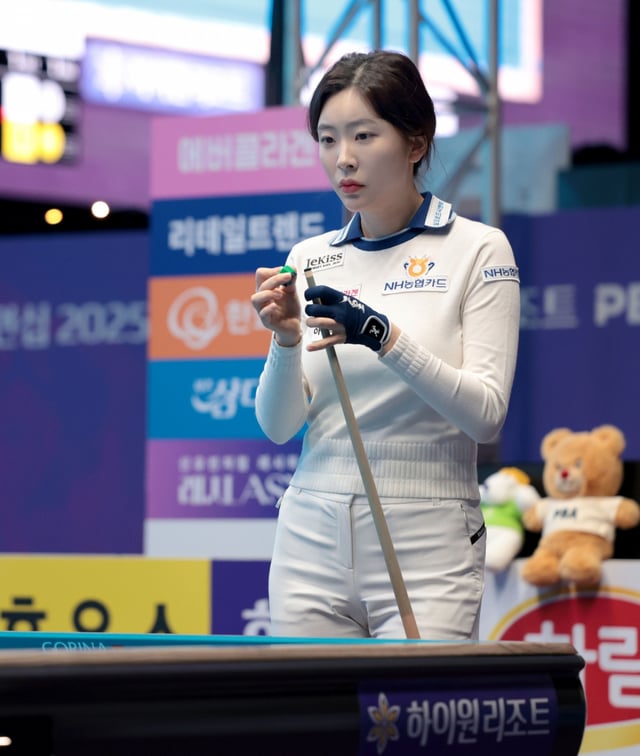 LPBA 16강에 진출한 정수빈. /사진=프로당구협회 제공