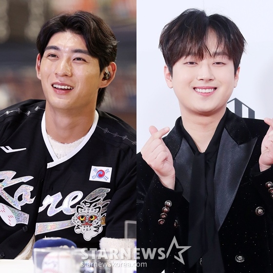 이정후(왼쪽)와 이찬원 /사진=스타뉴스