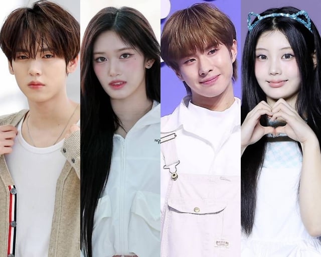 (왼쪽부터) 제로베이스원 한유진, 투어스 경민, 아이브 이서, 아일릿 원희 /사진=스타뉴스