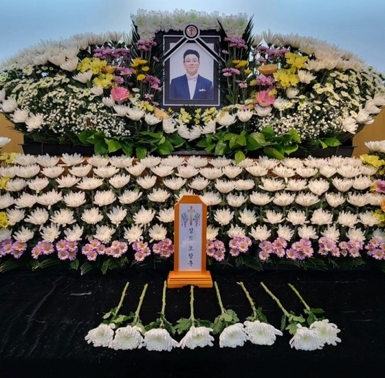 고 오창훈 빈소 /사진=송호범 SNS