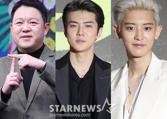 김구라, 엑소 세훈, 찬열 /사진=스타뉴스
