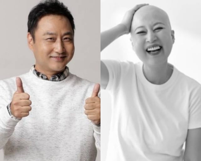 코미디언 김수용(왼쪽), 박미선 /사진=미디어랩시소, tvN 방송화면