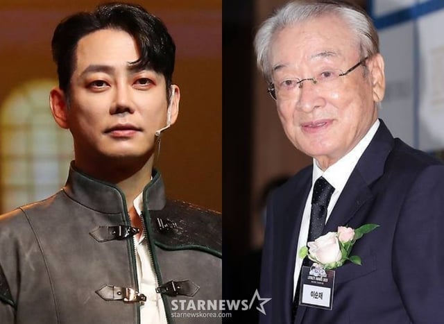 가수 테이(왼쪽), 배우 고 이순재 /사진=스타뉴스