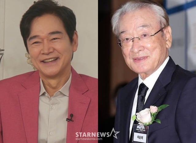 배우 정보석(왼쪽), 고 이순재 /사진=스타뉴스, SNS