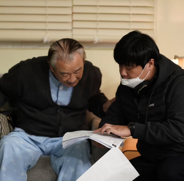 고 이순재, 차봉주 감독 /사진=인스타그램