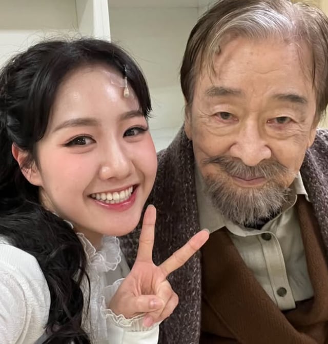 배우 진지희, 고 이순재 /사진=인스타그램