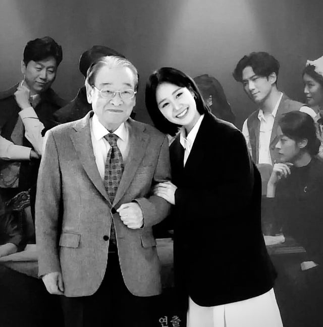 배우 진지희, 고 이순재 /사진=인스타그램