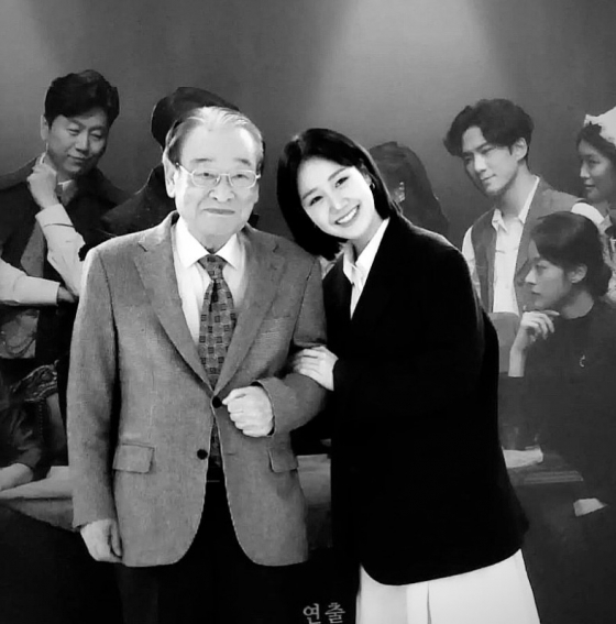 배우 진지희, 고 이순재 /사진=인스타그램