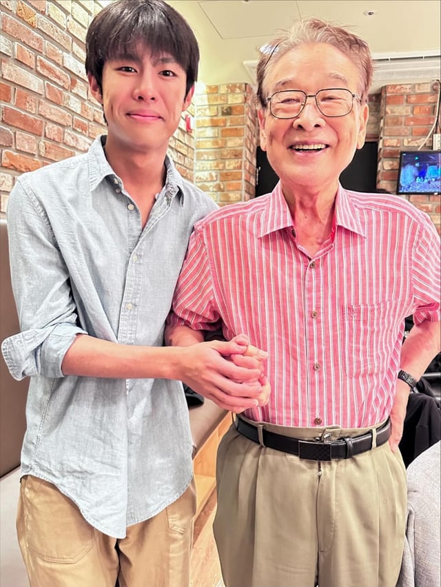 왼쪽부터 정지훈, 故 이순재 /사진=정지훈 인스타그
