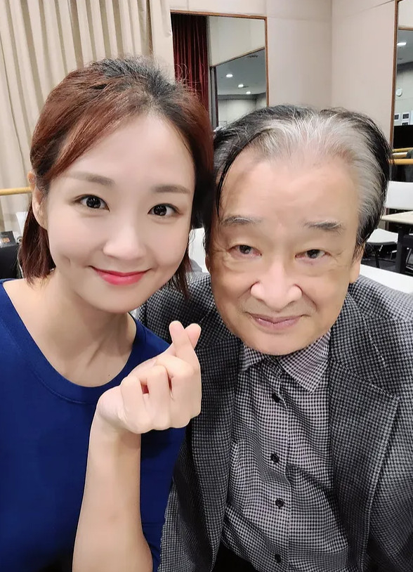 오정연, 고 이순재 /사진=인스타그램