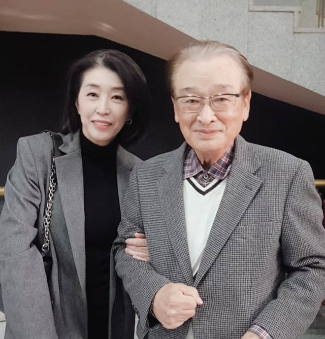 김미경(왼쪽)과 故 이순재 /사진=김미경 SNS