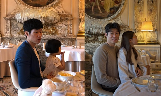 박지성과 딸/사진=김민지 인스타그램