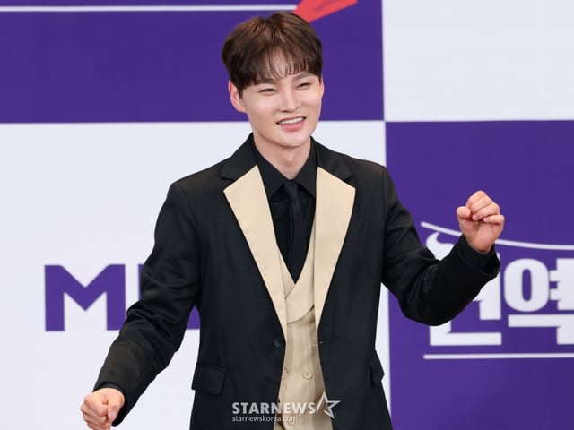 (서울=뉴스1) 권현진 기자 = 가수 박서진이 12일 서울 마포구 누리꿈스퀘어 비즈니스타워에서 열린 MBN ‘현역가왕2’ TOP7 종영 기자 간담회에서 포즈를 취하고 있다. 2025.3.12/뉴스1 Copyright © 뉴스1. All rights reserved. 무단 전재 및 재배포, AI학습 이용 금지. /사진=(서울=뉴스1) 권현진 기자