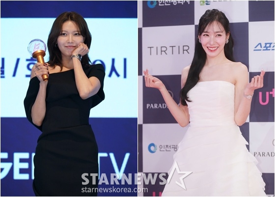 최수영(왼쪽), 티파니/사진=지니TV, 스타뉴스