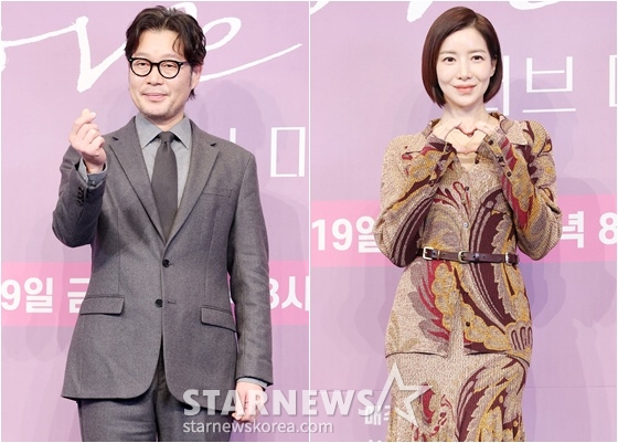 유재명(왼쪽), 윤세아/사진=김휘선 기자