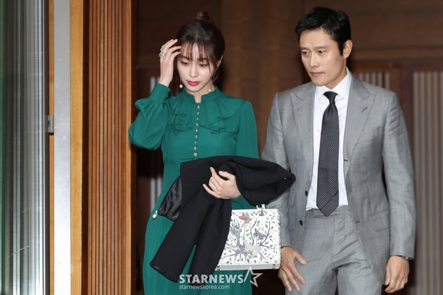 왼쪽부터 이민정, 이병헌 부부 /사진=스타뉴스
