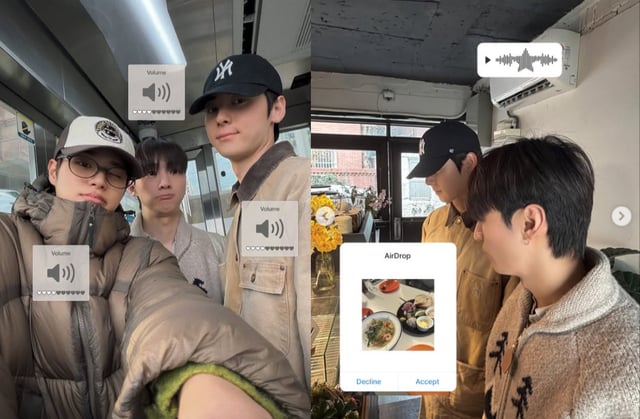 이대휘 윤지성 황민현 / 사진=이대휘 인스타그램