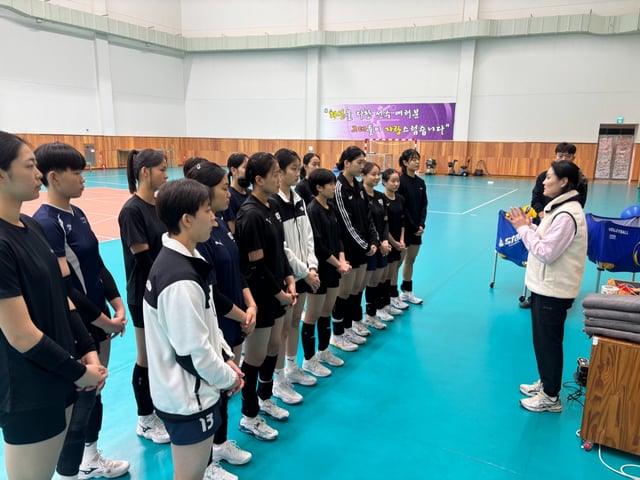 2일부터 진천국가대표선수촌에서 진행된 2026년 배구 국가대표 후보선수 동계합숙훈련. /사진=대한배구협회 제공