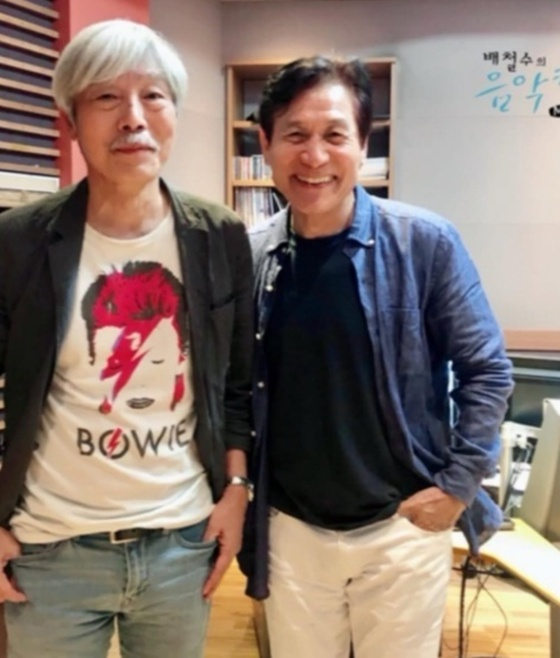 배철수, 故안성기 /사진=배철수 SNS