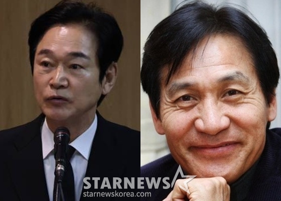 정보석, 故안성기 /사진=스타뉴스, 정보석 SNS