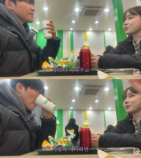 최고기(왼쪽), 유깻잎/사진=최고기 유튜브
