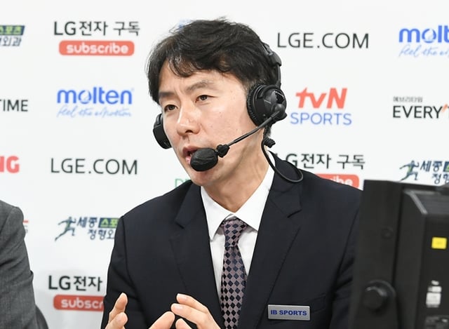 해설위원으로 활동하고 있었던 김성철 신임 코치. /사진=KBL