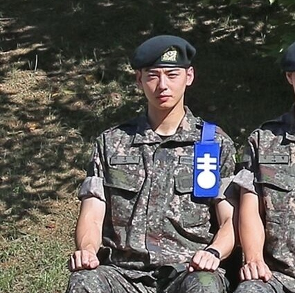 차은우 /사진=육군훈련소